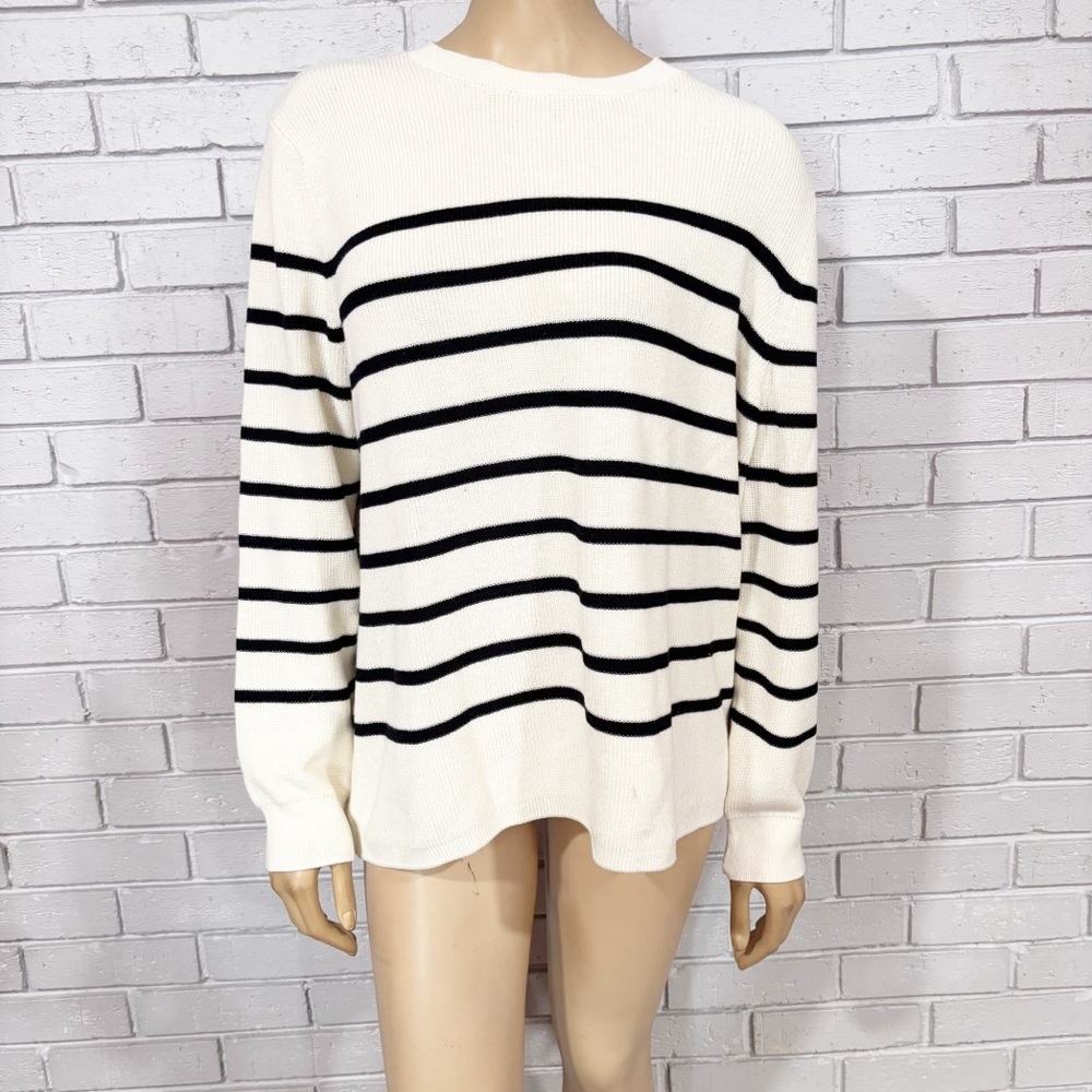 Mango Striped Lightweight Sweater